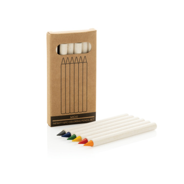 Logo trade advertising products picture of: Micki GRS infinity 6pc colouring pencil set